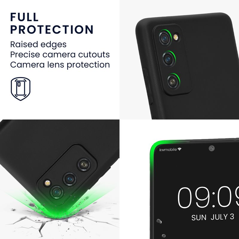 Laptop, Telefoane si Tablete - Telefoane mobile si accesorii - Accesorii Telefoane - Huse telefoane - Husa Kwmobile pentru Samsung Galaxy S20 Fan Edition/S20 Fan Edition 5G, anti-alunecare, silicon, negru - Infinity.ro