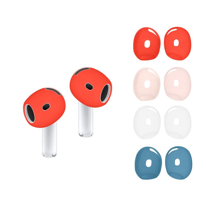 TV, Audio-Video si Foto - Portabile audio - Casti audio - Set 10 dopuri pentru casti Kwmobile pentru Apple AirPods 4, anti-alunecare, Silicon, multicolor - Infinity.ro