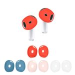 TV, Audio-Video si Foto - Portabile audio - Casti audio - Set 10 dopuri pentru casti Kwmobile pentru Apple AirPods 4, anti-alunecare, Silicon, multicolor - Infinity.ro