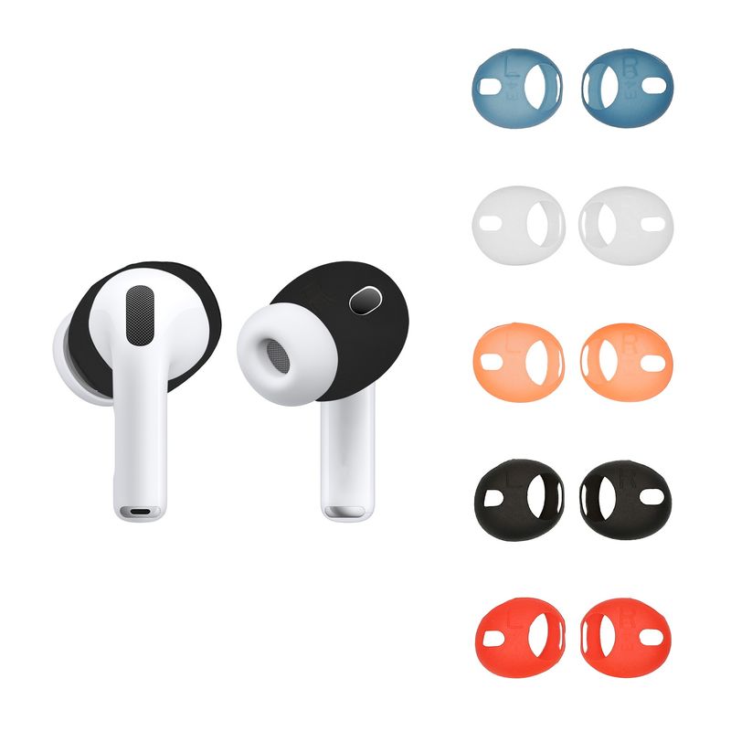 TV, Audio-Video si Foto - Portabile audio - Casti audio - Set 10 dopuri pentru casti Kwmobile pentru Apple AirPods Pro 3, anti-alunecare, Silicon, multicolor - Infinity.ro