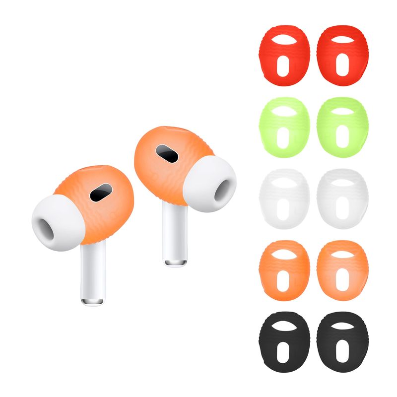 TV, Audio-Video si Foto - Portabile audio - Casti audio - Set 10 dopuri pentru casti Kwmobile pentru Apple AirPods Pro 2, anti-alunecare, Silicon, multicolor - Infinity.ro