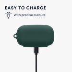TV, Audio-Video si Foto - Portabile audio - Casti audio - Husa casti Kwmobile pentru Anker AeroFit 2 Pro, protectie la zgarieturi, Silicon, verde - Infinity.ro
