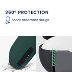 TV, Audio-Video si Foto - Portabile audio - Casti audio - Husa casti Kwmobile pentru Anker AeroFit 2 Pro, protectie la zgarieturi, Silicon, verde - Infinity.ro