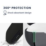 TV, Audio-Video si Foto - Portabile audio - Casti audio - Husa casti Kwmobile pentru Anker AeroFit 2 Pro, protectie la zgarieturi, Silicon, negru - Infinity.ro
