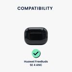 TV, Audio-Video si Foto - Portabile audio - Casti audio - Husa casti Kwmobile pentru Huawei FreeBuds SE 4 ANC, protectie la zgarieturi, Silicon, verde - Infinity.ro
