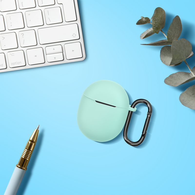 TV, Audio-Video si Foto - Portabile audio - Casti audio - Husa casti Kwmobile pentru Google Pixel Buds Pro 2, Pixel Buds Pro, protectie la zgarieturi, Silicon, verde - Infinity.ro