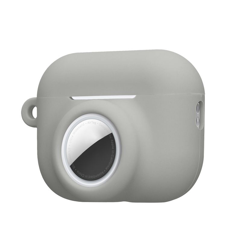 TV, Audio-Video si Foto - Portabile audio - Casti audio - Husa casti Kwmobile pentru Apple AirPods Pro 3, protectie la zgarieturi, Silicon, gri - Infinity.ro
