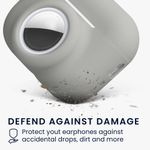 TV, Audio-Video si Foto - Portabile audio - Casti audio - Husa casti Kwmobile pentru Apple AirPods Pro 3, protectie la zgarieturi, Silicon, gri - Infinity.ro