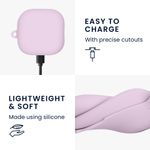 TV, Audio-Video si Foto - Portabile audio - Casti audio - Husa casti Kwmobile pentru Samsung Galaxy Buds 4, Galaxy Buds 4 Pro, protectie la zgarieturi, Silicon, mov - Infinity.ro