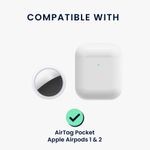 TV, Audio-Video si Foto - Portabile audio - Casti audio - Husa casti Kwmobile pentru Apple AirPods 1, AirPods 2, incarcare wireless, Silicon, albastru deschis - Infinity.ro