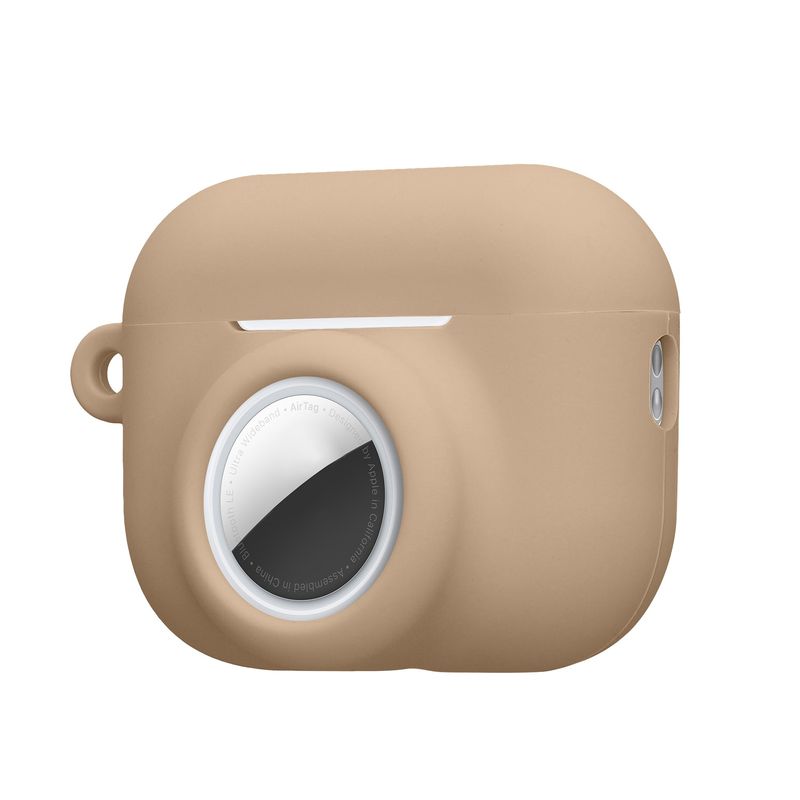 TV, Audio-Video si Foto - Portabile audio - Casti audio - Husa casti Kwmobile pentru Apple AirPods Pro 3, protectie la zgarieturi, Silicon, bej - Infinity.ro