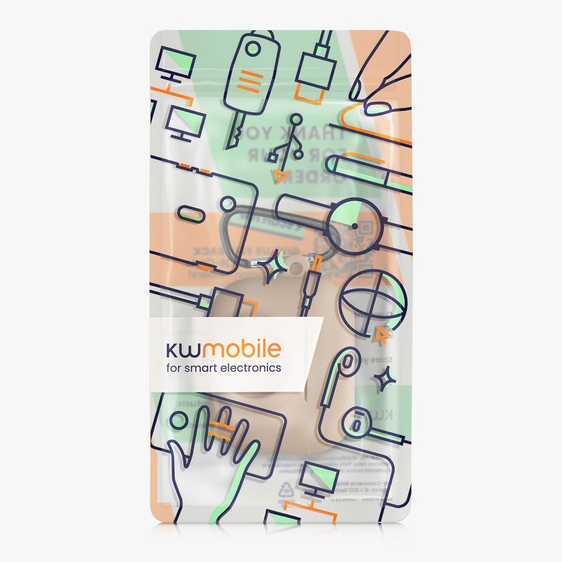TV, Audio-Video si Foto - Portabile audio - Casti audio - Husa casti Kwmobile pentru Apple AirPods Pro 3, protectie la zgarieturi, Silicon, bej - Infinity.ro