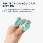 TV, Audio-Video si Foto - Portabile audio - Casti audio - Husa casti Kwmobile pentru Apple AirPods 1, AirPods 2, incarcare wireless, Silicon, verde - Infinity.ro