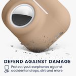 TV, Audio-Video si Foto - Portabile audio - Casti audio - Husa casti Kwmobile pentru Apple AirPods Pro 3, protectie la zgarieturi, Silicon, bej - Infinity.ro