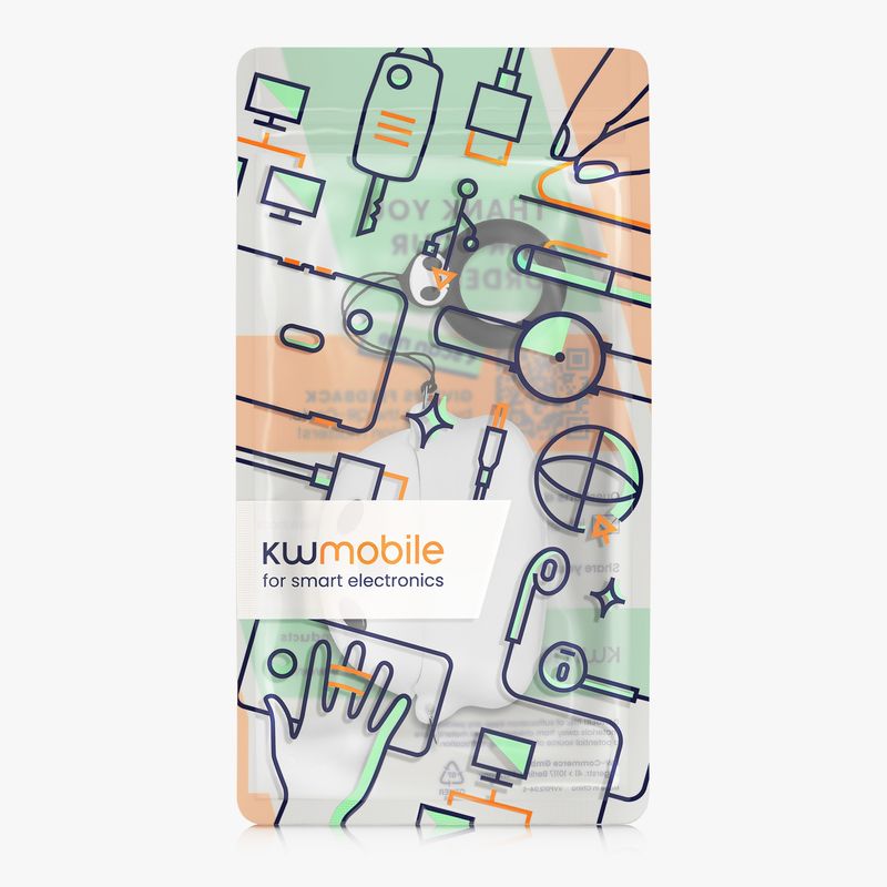 TV, Audio-Video si Foto - Portabile audio - Casti audio - Husa casti Kwmobile pentru Xiaomi Redmi Buds 6 Pro, protectie la zgarieturi, Silicon, alb, negru - Infinity.ro