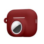 TV, Audio-Video si Foto - Portabile audio - Casti audio - Husa casti Kwmobile pentru Apple AirPods Pro 3, protectie la zgarieturi, Silicon, rosu - Infinity.ro