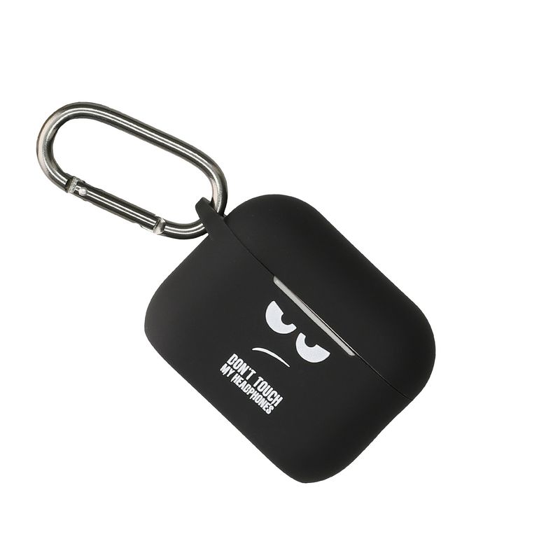 TV, Audio-Video si Foto - Portabile audio - Casti audio - Husa casti Kwmobile pentru Apple AirPods Pro 3, protectie la zgarieturi, Silicon, alb, negru - Infinity.ro