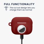 TV, Audio-Video si Foto - Portabile audio - Casti audio - Husa casti Kwmobile pentru Apple AirPods Pro 3, protectie la zgarieturi, Silicon, rosu - Infinity.ro