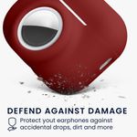 TV, Audio-Video si Foto - Portabile audio - Casti audio - Husa casti Kwmobile pentru Apple AirPods Pro 3, protectie la zgarieturi, Silicon, rosu - Infinity.ro