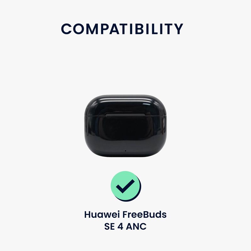 TV, Audio-Video si Foto - Portabile audio - Casti audio - Husa casti Kwmobile pentru Huawei FreeBuds SE 4 ANC, protectie la zgarieturi, Silicon, negru - Infinity.ro