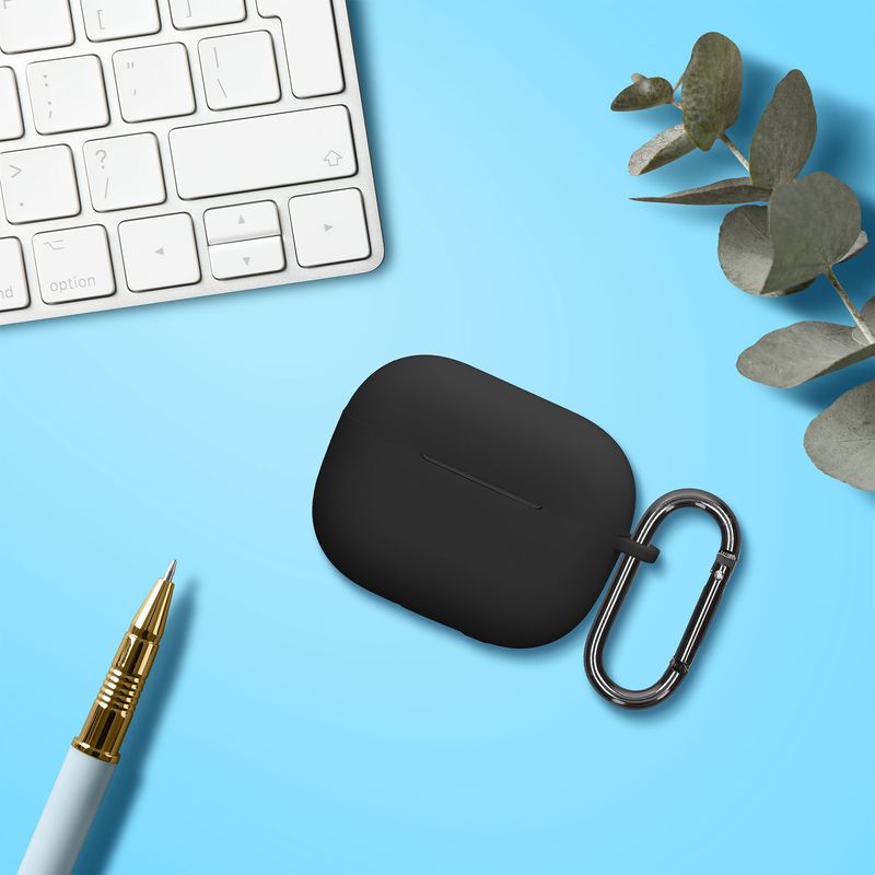 TV, Audio-Video si Foto - Portabile audio - Casti audio - Husa casti Kwmobile pentru Huawei FreeBuds SE 4 ANC, protectie la zgarieturi, Silicon, negru - Infinity.ro