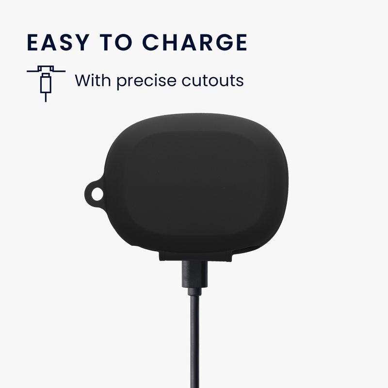 TV, Audio-Video si Foto - Portabile audio - Casti audio - Husa casti Kwmobile pentru JBL Endurance Peak 4, protectie la zgarieturi, Silicon, negru - Infinity.ro
