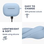TV, Audio-Video si Foto - Portabile audio - Casti audio - Husa casti Kwmobile pentru Huawei FreeBuds SE 4 ANC, protectie la zgarieturi, Silicon, albastru - Infinity.ro