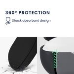 TV, Audio-Video si Foto - Portabile audio - Casti audio - Husa casti Kwmobile pentru JBL Endurance Peak 4, protectie la zgarieturi, Silicon, negru - Infinity.ro