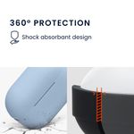 TV, Audio-Video si Foto - Portabile audio - Casti audio - Husa casti Kwmobile pentru Huawei FreeBuds SE 4 ANC, protectie la zgarieturi, Silicon, albastru - Infinity.ro
