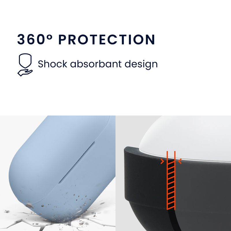 TV, Audio-Video si Foto - Portabile audio - Casti audio - Husa casti Kwmobile pentru Huawei FreeBuds SE 4 ANC, protectie la zgarieturi, Silicon, albastru - Infinity.ro
