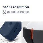 TV, Audio-Video si Foto - Portabile audio - Casti audio - Husa casti Kwmobile pentru Nothing Ear (3) (2025), protectie la zgarieturi, Silicon, albastru - Infinity.ro