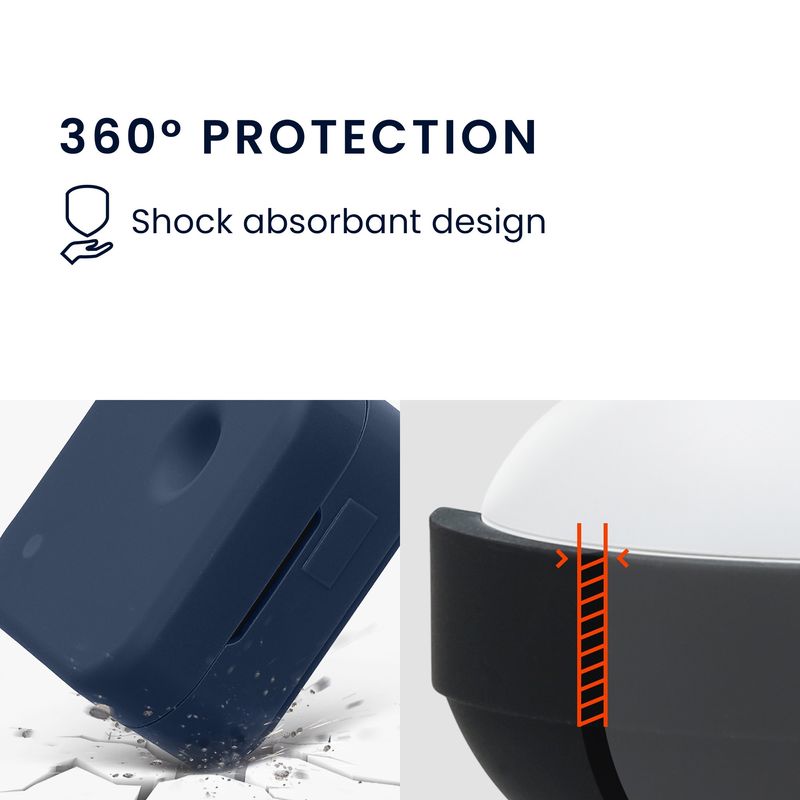 TV, Audio-Video si Foto - Portabile audio - Casti audio - Husa casti Kwmobile pentru Nothing Ear (3) (2025), protectie la zgarieturi, Silicon, albastru - Infinity.ro
