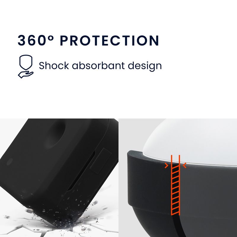 TV, Audio-Video si Foto - Portabile audio - Casti audio - Husa casti Kwmobile pentru Nothing Ear (3) (2025), protectie la zgarieturi, Silicon, negru - Infinity.ro