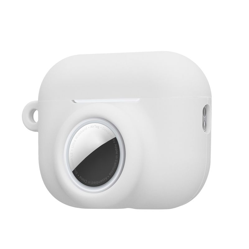 TV, Audio-Video si Foto - Portabile audio - Casti audio - Husa casti Kwmobile pentru Apple AirPods Pro 3, protectie la zgarieturi, Silicon, alb - Infinity.ro
