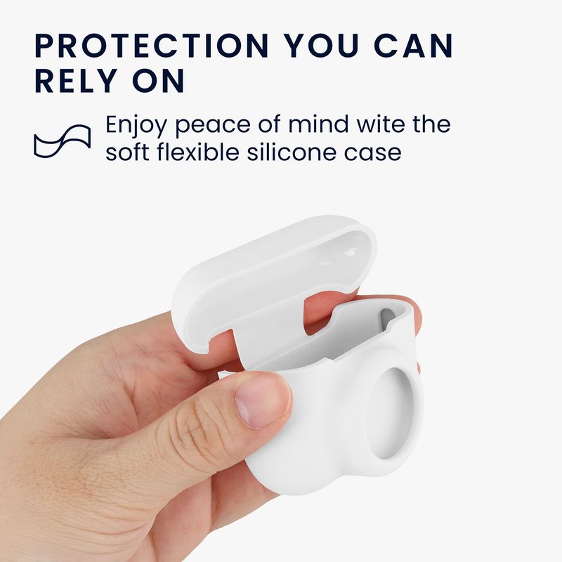 TV, Audio-Video si Foto - Portabile audio - Casti audio - Husa casti Kwmobile pentru Apple AirPods Pro 3, protectie la zgarieturi, Silicon, alb - Infinity.ro