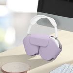 TV, Audio-Video si Foto - Portabile audio - Casti audio - Husa casti Kwmobile pentru Apple AirPods Max, AirPods Max 2, fixare magnetica, Poliester, mov - Infinity.ro