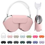 TV, Audio-Video si Foto - Portabile audio - Casti audio - Husa casti Kwmobile pentru Apple AirPods Max, AirPods Max 2, fixare magnetica, Poliester, roz - Infinity.ro