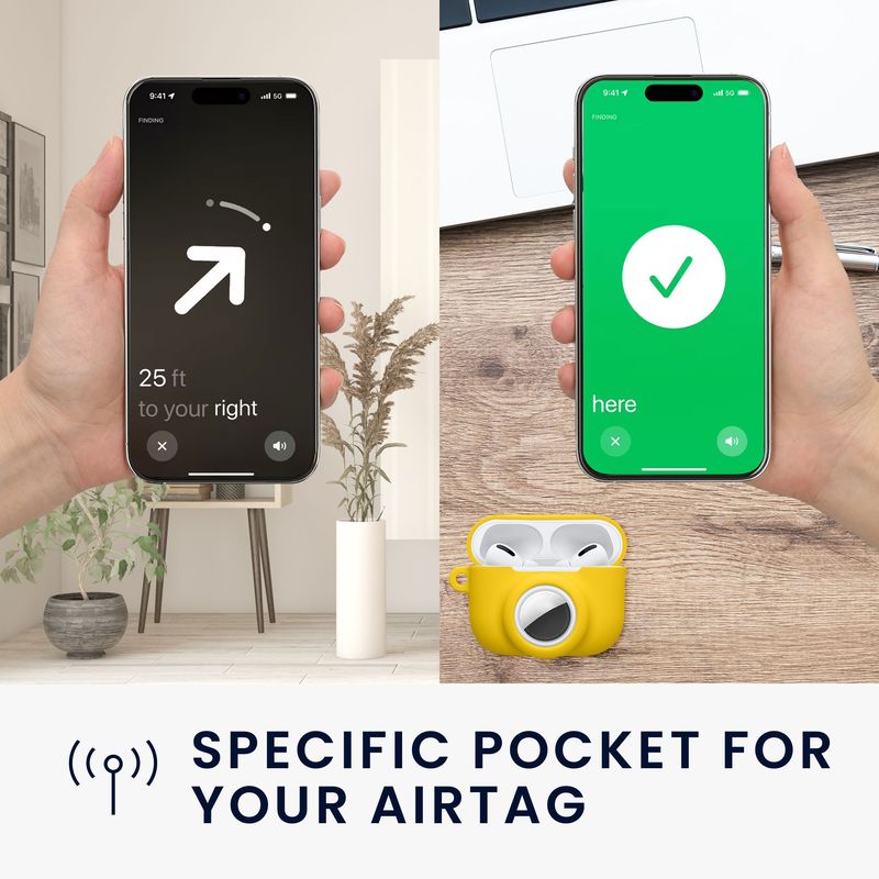 TV, Audio-Video si Foto - Portabile audio - Casti audio - Husa casti Kwmobile pentru Apple AirPods Pro 3, protectie la zgarieturi, Silicon, galben - Infinity.ro