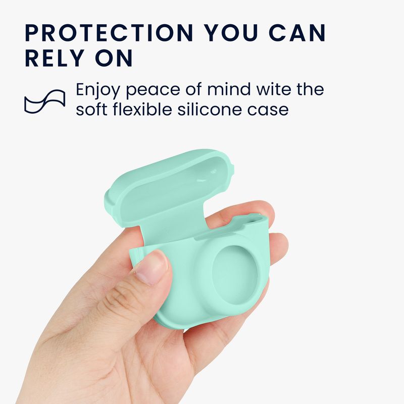 TV, Audio-Video si Foto - Portabile audio - Casti audio - Husa casti Kwmobile pentru Apple AirPods Pro 2, protectie la zgarieturi, Silicon, verde - Infinity.ro