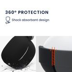 TV, Audio-Video si Foto - Portabile audio - Casti audio - Husa casti Kwmobile pentru JBL Tune Flex 2, protectie la zgarieturi, Silicon, negru - Infinity.ro