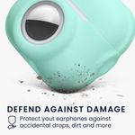 TV, Audio-Video si Foto - Portabile audio - Casti audio - Husa casti Kwmobile pentru Apple AirPods Pro 2, protectie la zgarieturi, Silicon, verde - Infinity.ro