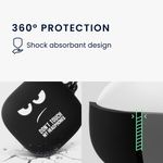 TV, Audio-Video si Foto - Portabile audio - Casti audio - Husa casti Kwmobile pentru Anker Soundcore Liberty 5, protectie la zgarieturi, Silicon, alb, negru - Infinity.ro
