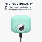 TV, Audio-Video si Foto - Portabile audio - Casti audio - Husa casti Kwmobile pentru Apple AirPods Pro 2, protectie la zgarieturi, Silicon, verde - Infinity.ro