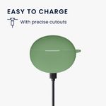 TV, Audio-Video si Foto - Portabile audio - Casti audio - Husa casti Kwmobile pentru OnePlus Buds 4, protectie la zgarieturi, Silicon, verde - Infinity.ro