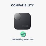 TV, Audio-Video si Foto - Portabile audio - Casti audio - Husa casti Kwmobile pentru Nothing CMF Buds 2 Plus, protectie la zgarieturi, Silicon, albastru - Infinity.ro