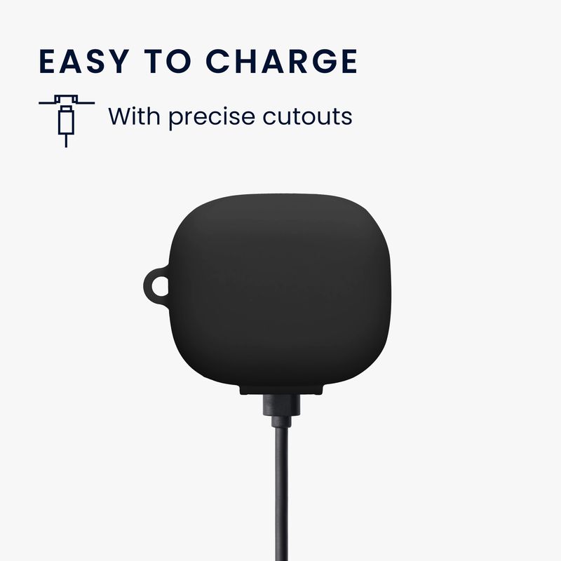 TV, Audio-Video si Foto - Portabile audio - Casti audio - Husa casti Kwmobile pentru Beats Powerbeats Pro 2, protectie la zgarieturi, Silicon, negru - Infinity.ro