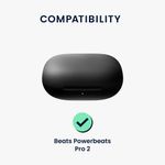 TV, Audio-Video si Foto - Portabile audio - Casti audio - Husa casti Kwmobile pentru Beats Powerbeats Pro 2, protectie la zgarieturi, Silicon, verde - Infinity.ro