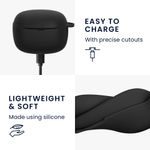 TV, Audio-Video si Foto - Portabile audio - Casti audio - Husa casti Kwmobile pentru JBL Tune Buds 2, protectie la zgarieturi, Silicon, negru - Infinity.ro