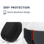 TV, Audio-Video si Foto - Portabile audio - Casti audio - Husa casti Kwmobile pentru JBL Tune Buds 2, protectie la zgarieturi, Silicon, negru - Infinity.ro