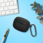 TV, Audio-Video si Foto - Portabile audio - Casti audio - Husa casti Kwmobile pentru JBL Tune Buds 2, protectie la zgarieturi, Silicon, negru - Infinity.ro